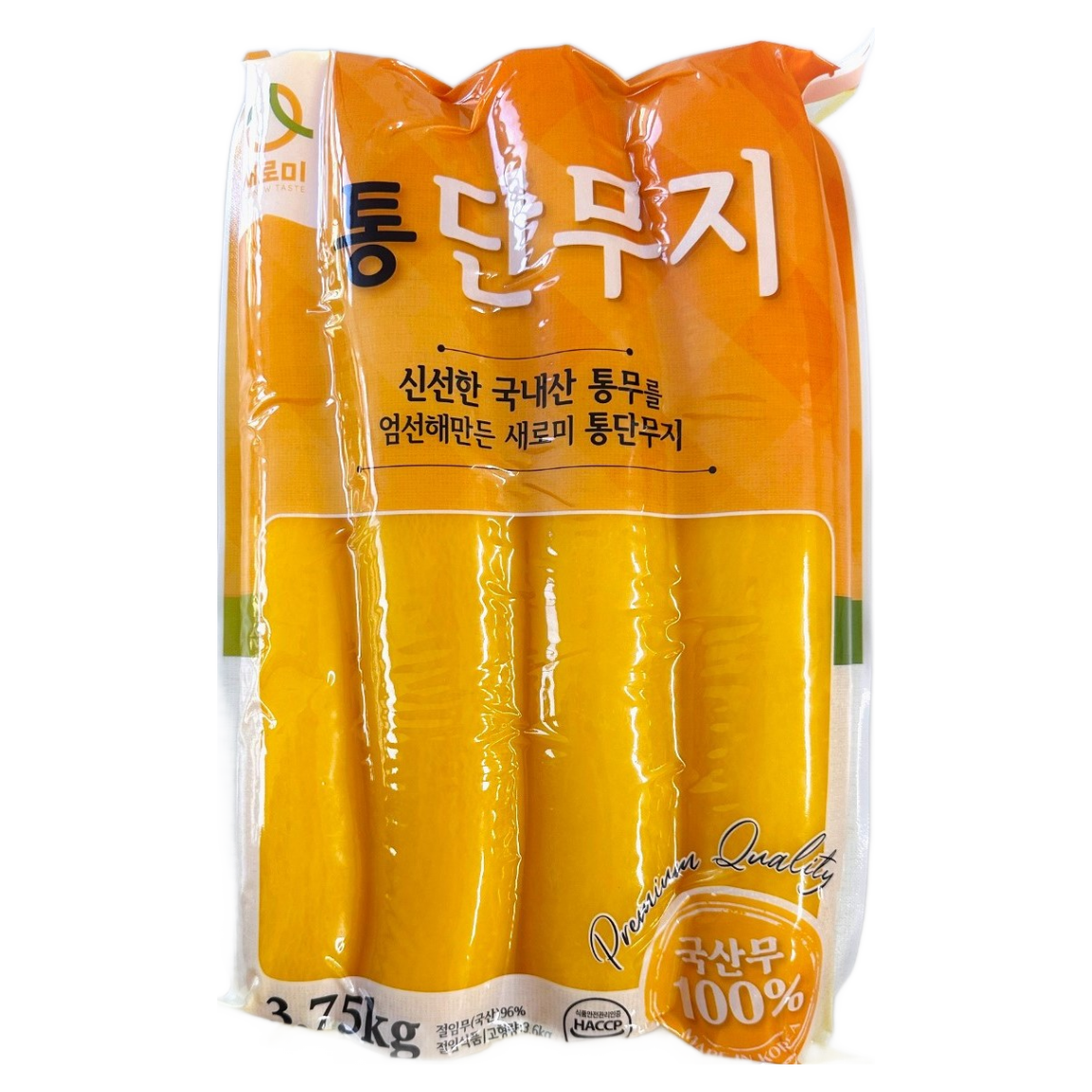 업소용 두리푸드 새로미 통단무지 통관단무지 관단무지 국내산 국산 3.75kg 1박스 4팩 (무료배송), 4개, 3.75kg 47,000원