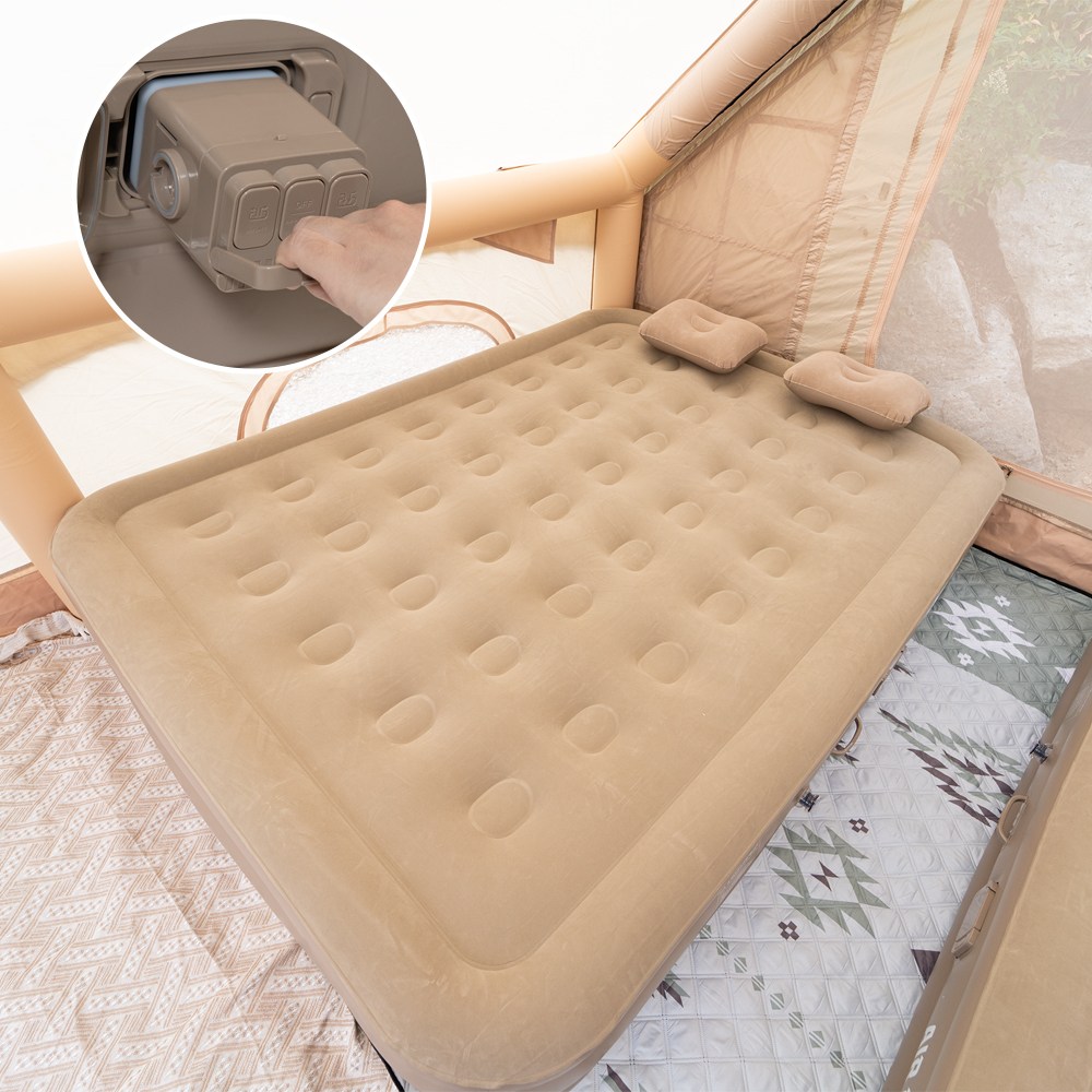 에어블랑 자동펌프 40cm 캠핑 에어매트, 현재가 129,000원