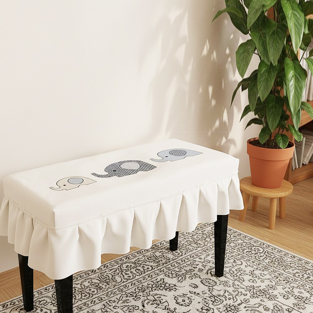 러블리썬 [러블리썬] 피아노 의자 커버 코끼리 디자인 싱글커버 58x38 16,000원