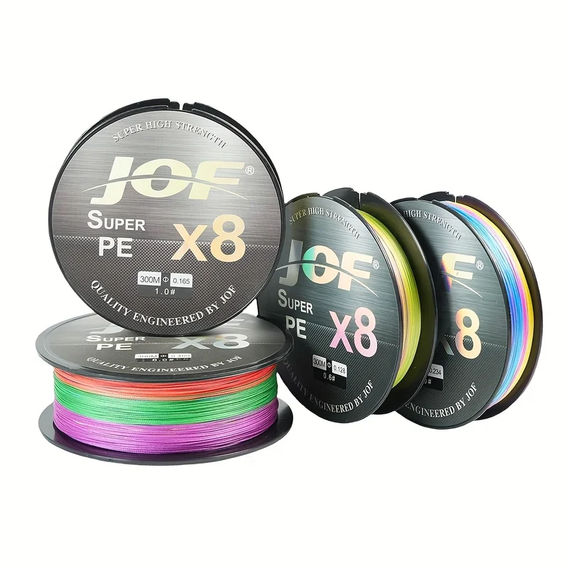 브라브맥 8가닥 PE 낚시줄 300m 내마모 무신장 다색 직조 라인, 혼합 색상, 1개 7,880원