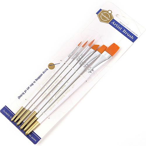 킵스마일링 아크릴 유화 브러쉬 6종 세트 화이트 3W020, 1세트 6,200원