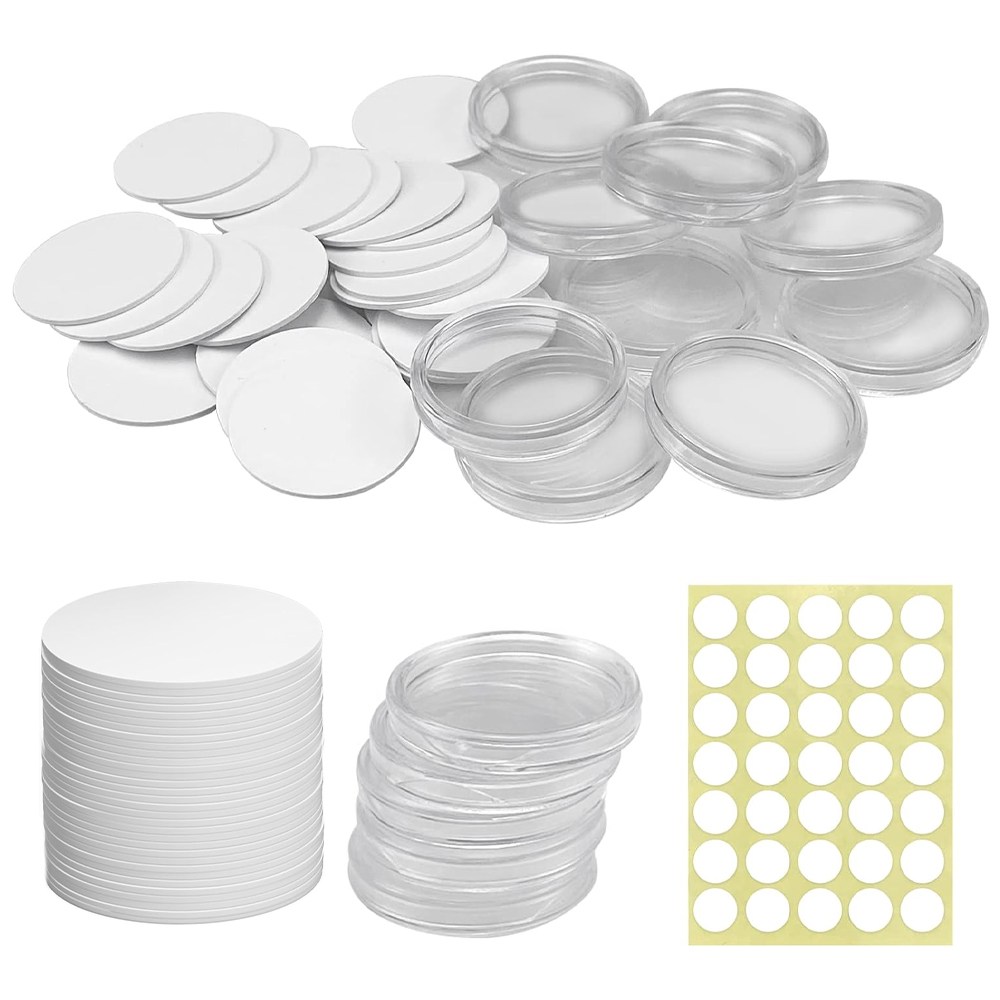 30개 NFC 태그 NTAG215 원형 카드 25mm 동전 모양 재기록 가능 504바이트 메모리 프로그래밍 가능, NFC 지원 장치용 빈 흰색 NFC 태그 카드(메모리 카트리지), 1개 14,490원