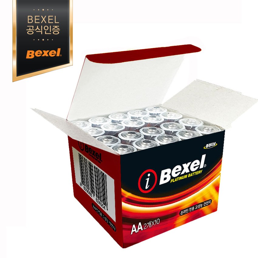 벡셀 아이플래티넘 고성능 AA 건전지 20알(60%성능UP) 알카라인건전지 8,990원