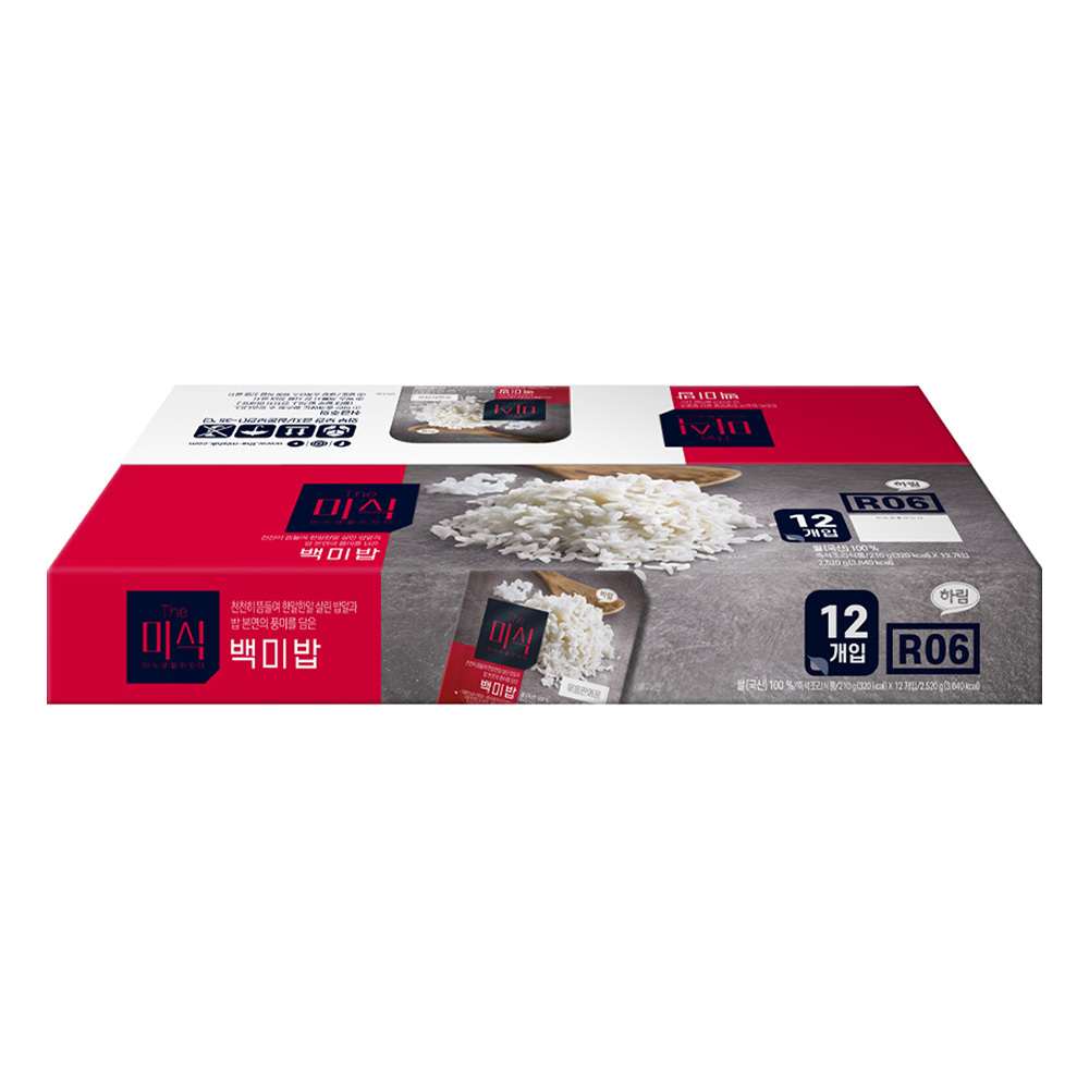 더미식 백미밥, 210g, 12개 15,740원