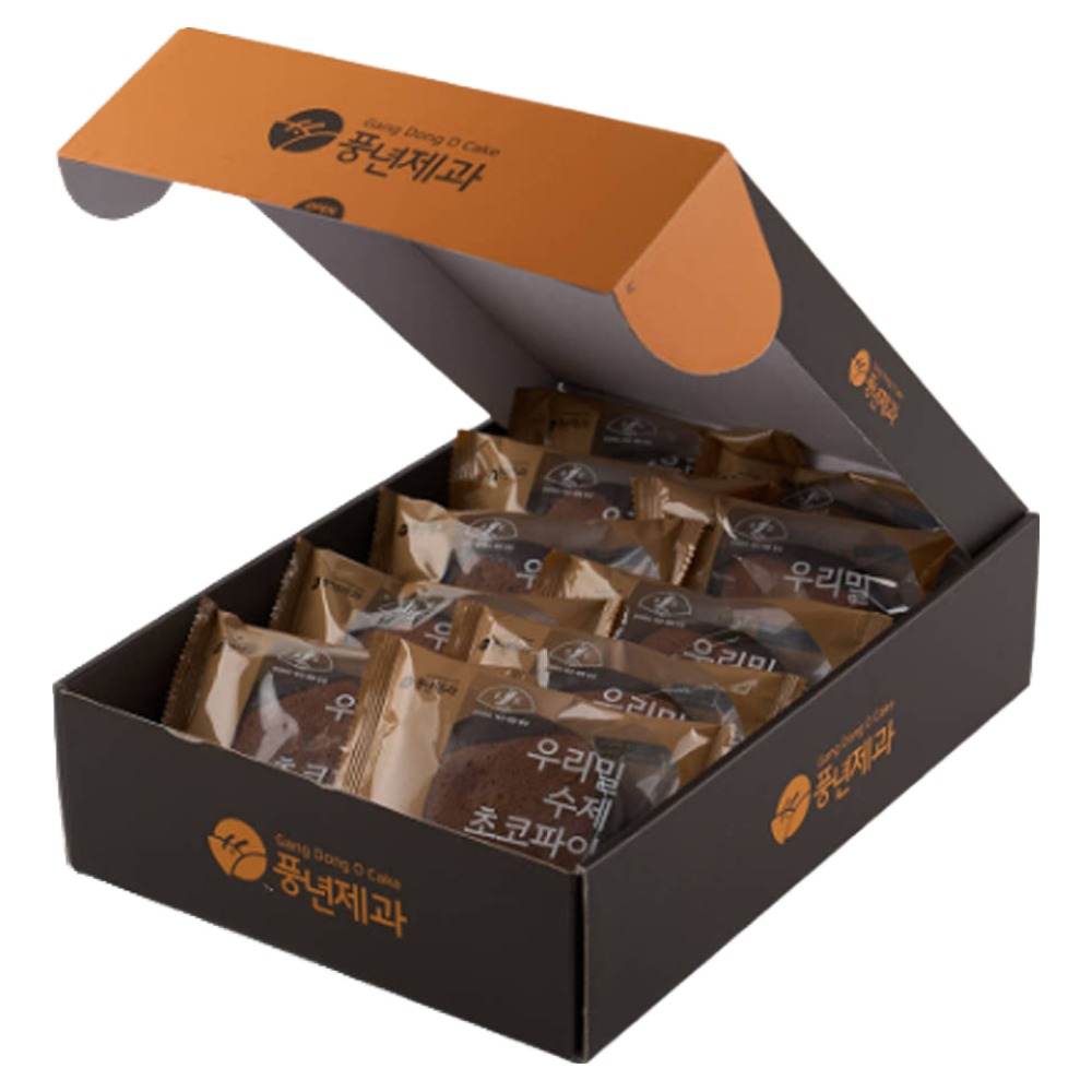 [전주풍년제과] 우리밀 수제 전주 초코파이 간식 답례품 선물세트, 10개, 70g 23,000원