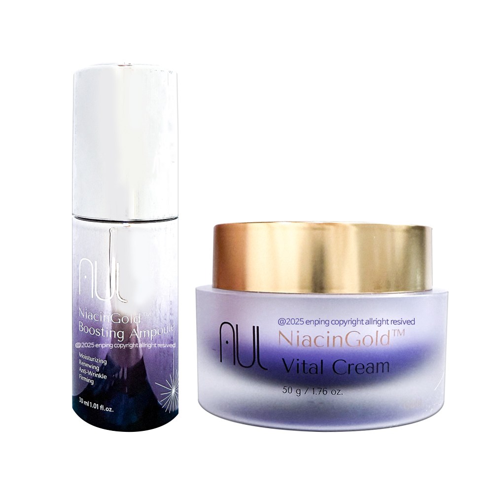 [엔핑] 에이유엘 나이아신골드 바이탈 크림 50g + 에이유엘 나이아신골드 부스팅 앰플 30ml 88,000원