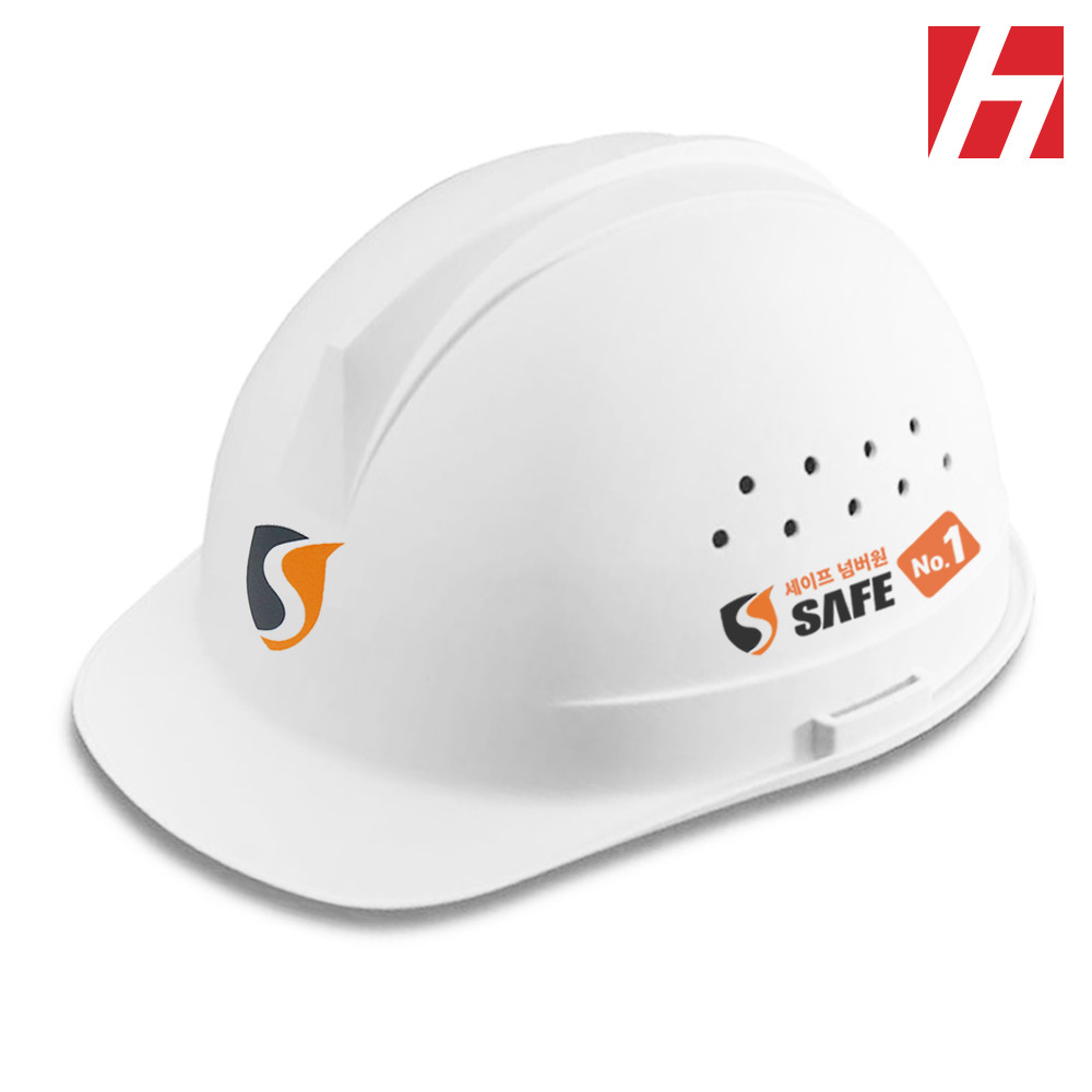 <주문제작> 안전모 작업모 투구형 톱니13 (통풍모) 화이트(무인쇄) /자동내피/ 건설 작업모 헬멧 안전모 통풍모자 17,500원