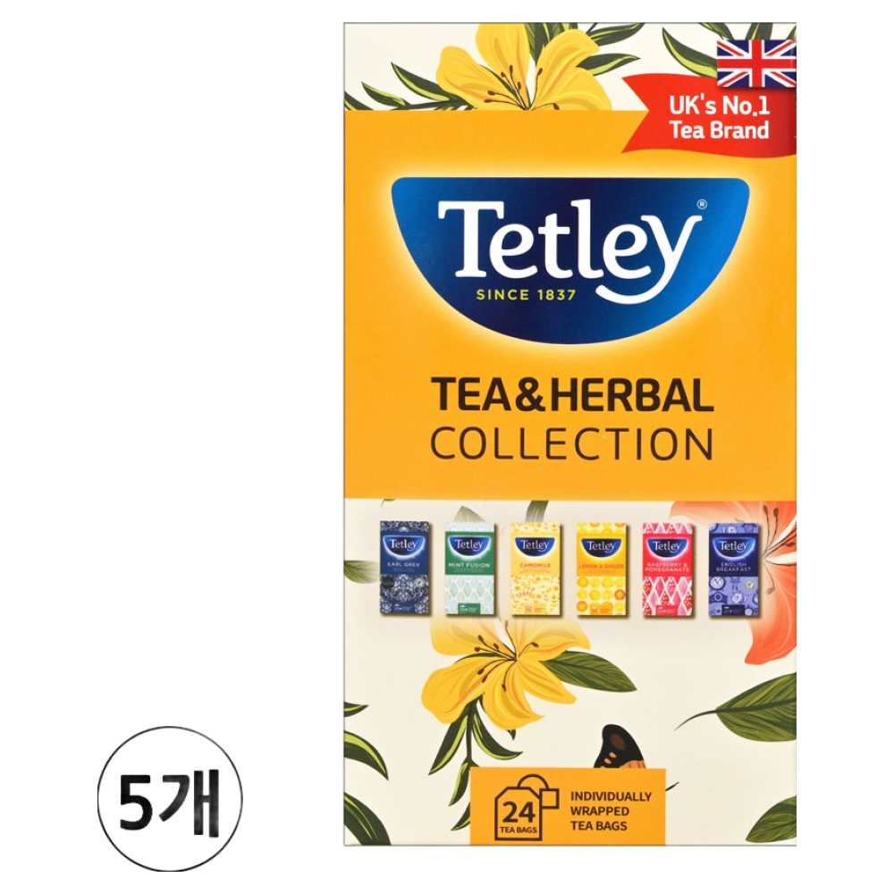 테틀리 컬렉션 홍차&허브차 6종 4티 총24티백 선물세트 x 5개 46,500원