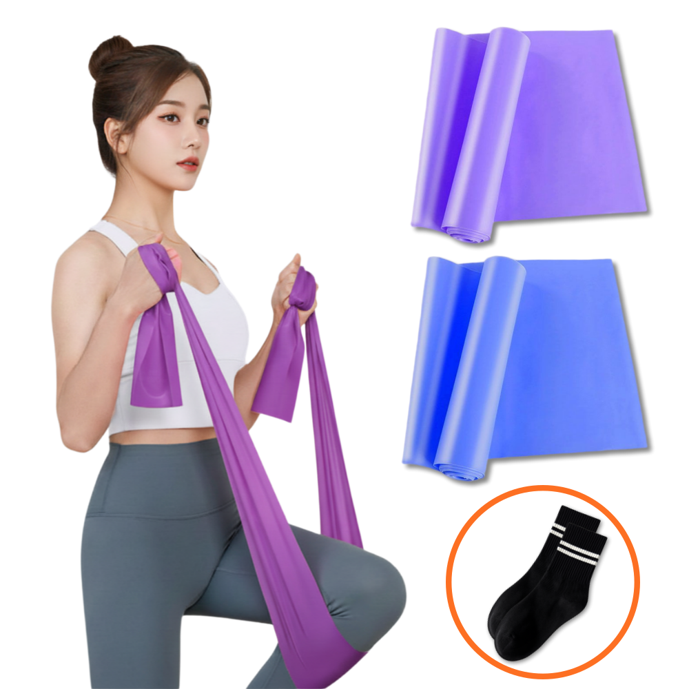 제이런 요가밴드 라텍스밴드 퍼플0.35 블루 0.55 혼합색상, 1개, JRUN-A 23,900원