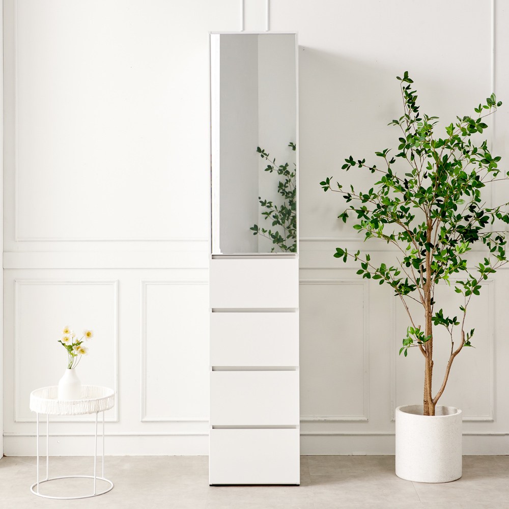 일송가구 300 400 500 바바 2M 키높이 틈새 옷장 서랍 수납장 긴옷장 182,900원