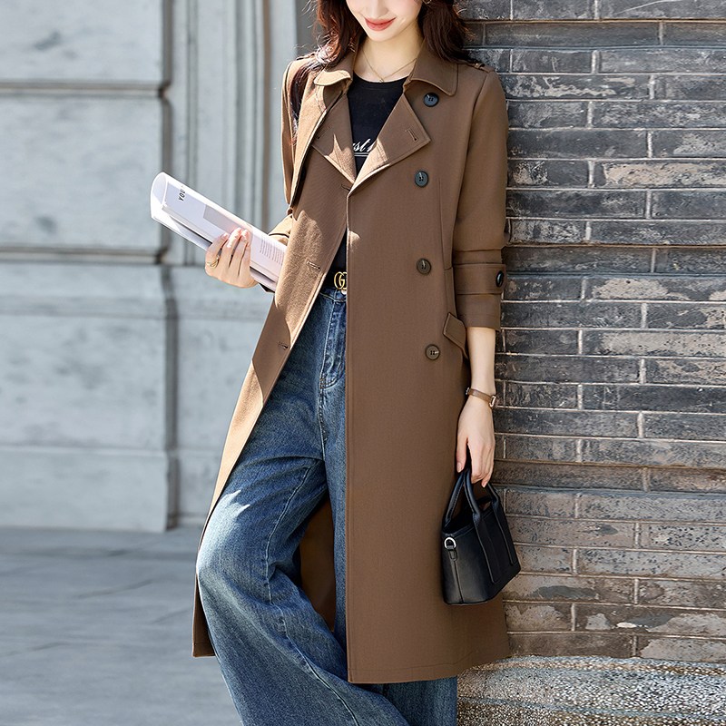 여성 트렌치코트 봄가을 롱코트 루즈핏 클래식 우아 아우터 78,900원