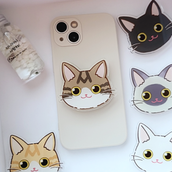 맥세이프 고양이 스마트톡 귀여운 우리집 냥이 아크릴 휴대폰 거치대 13,800원