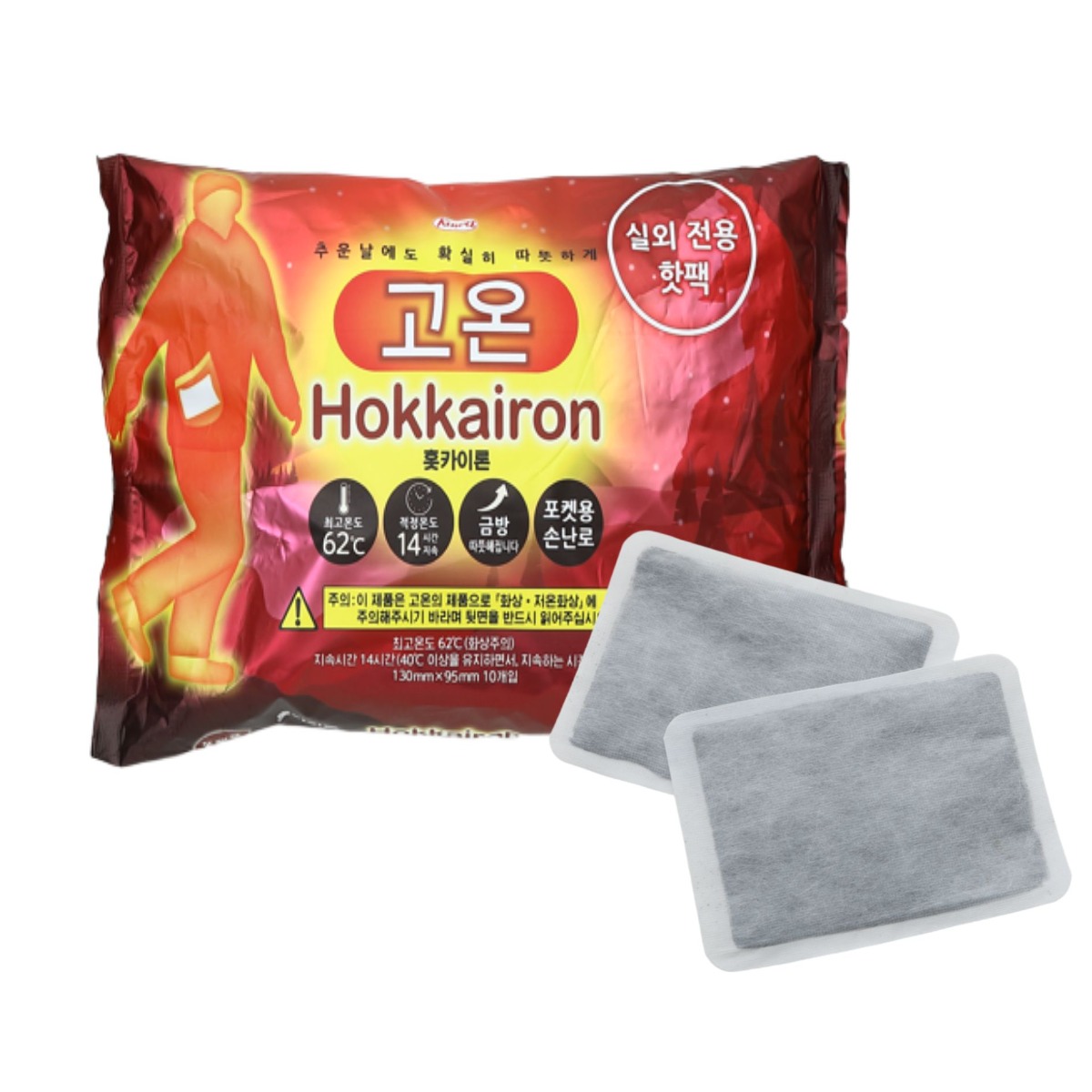 홋카이론 포켓용 고온 일본핫팩 1봉 10개입, 1개 9,000원
