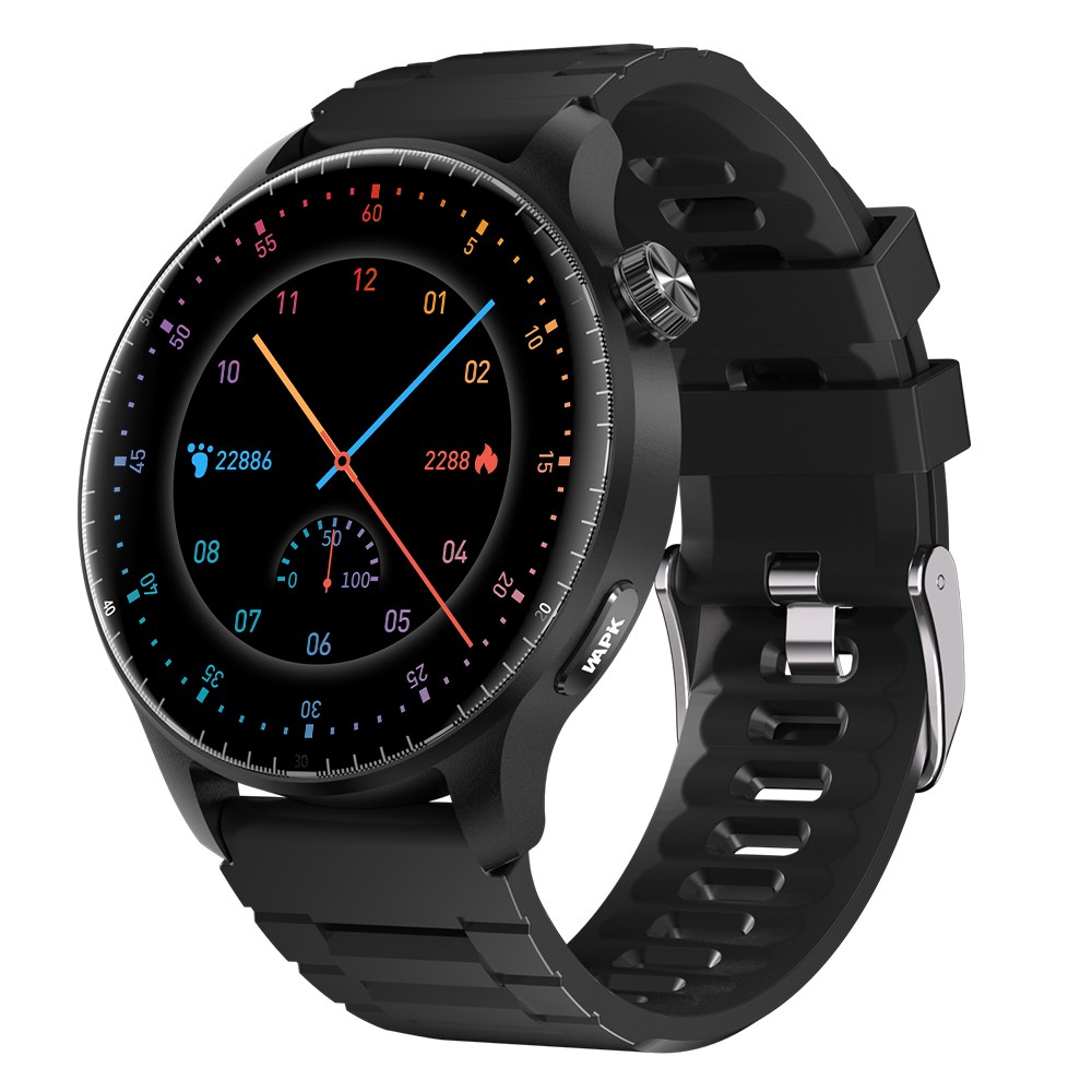 와피크 블루투스 스마트워치 ST50 1.52인치 통화가능 GPS SOS통화 AI운동인식 스포츠시계, GPS + 블루투스, 3.8cm, 블랙 150,900원