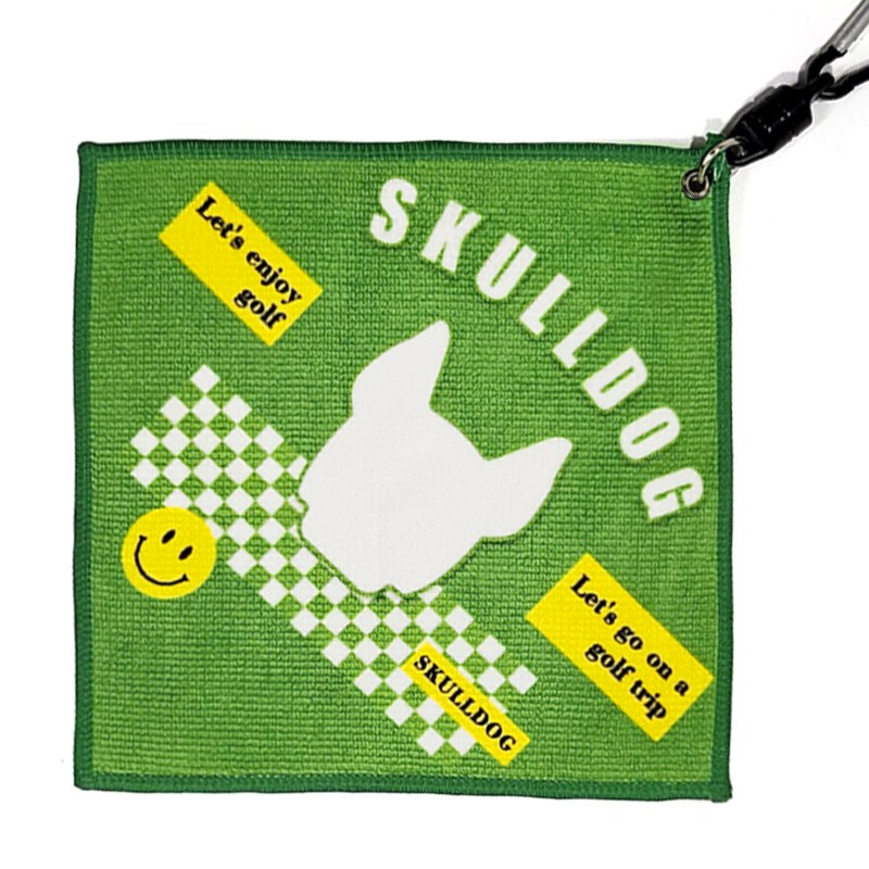 스컬독 골프 자석 마그넷 타올 양면 초극세사 공 수건 레트로 체커 노캐디 라운딩, 그린, 1개 10,900원