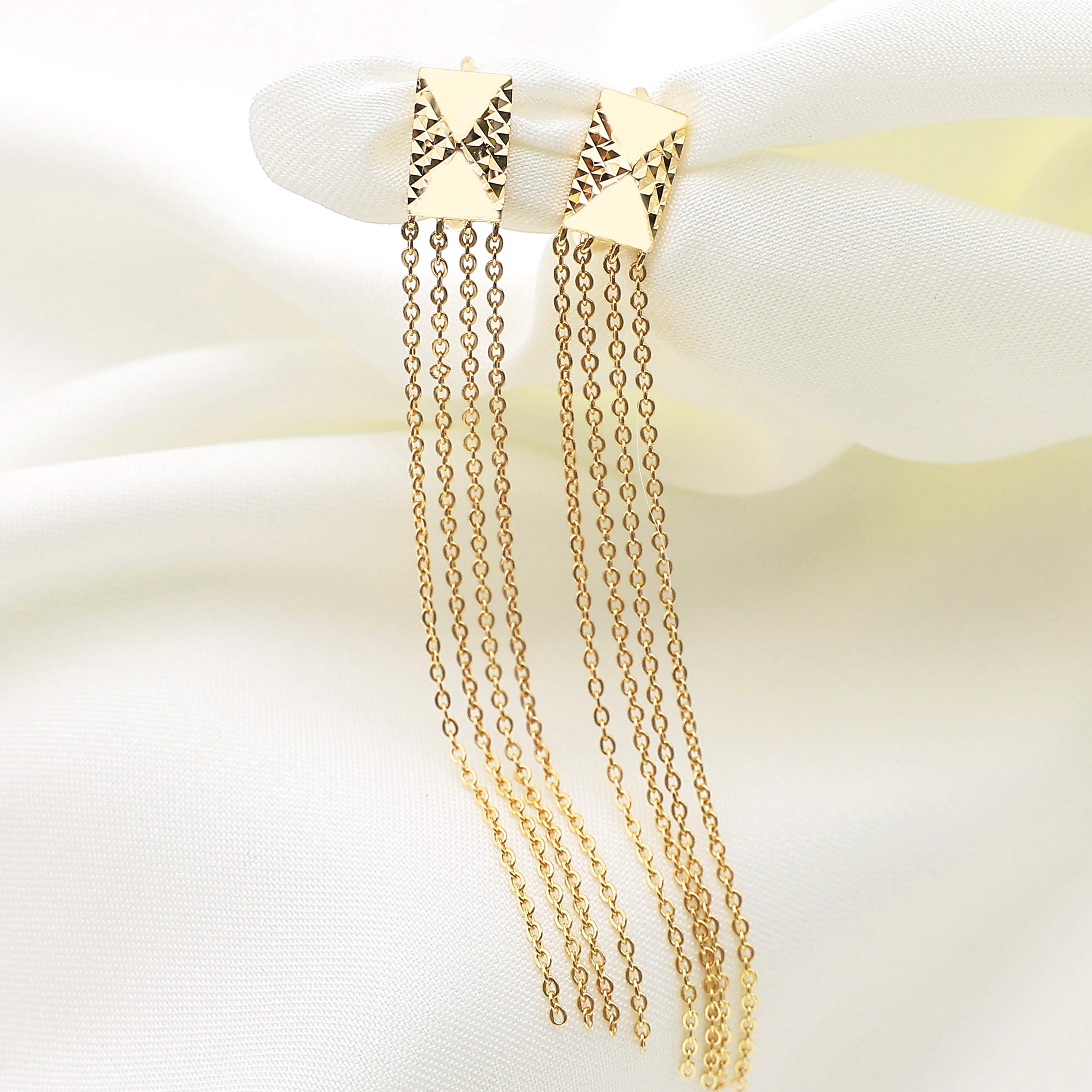 14k 18k 핑크 로즈골드 롱귀걸이 골드 데일리 (E388) 334,780원