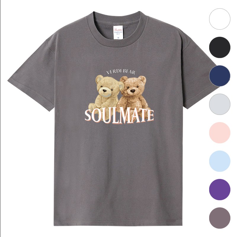 면티 차콜 베르디베어 남자 여자 반팔티 티셔츠 9,700원