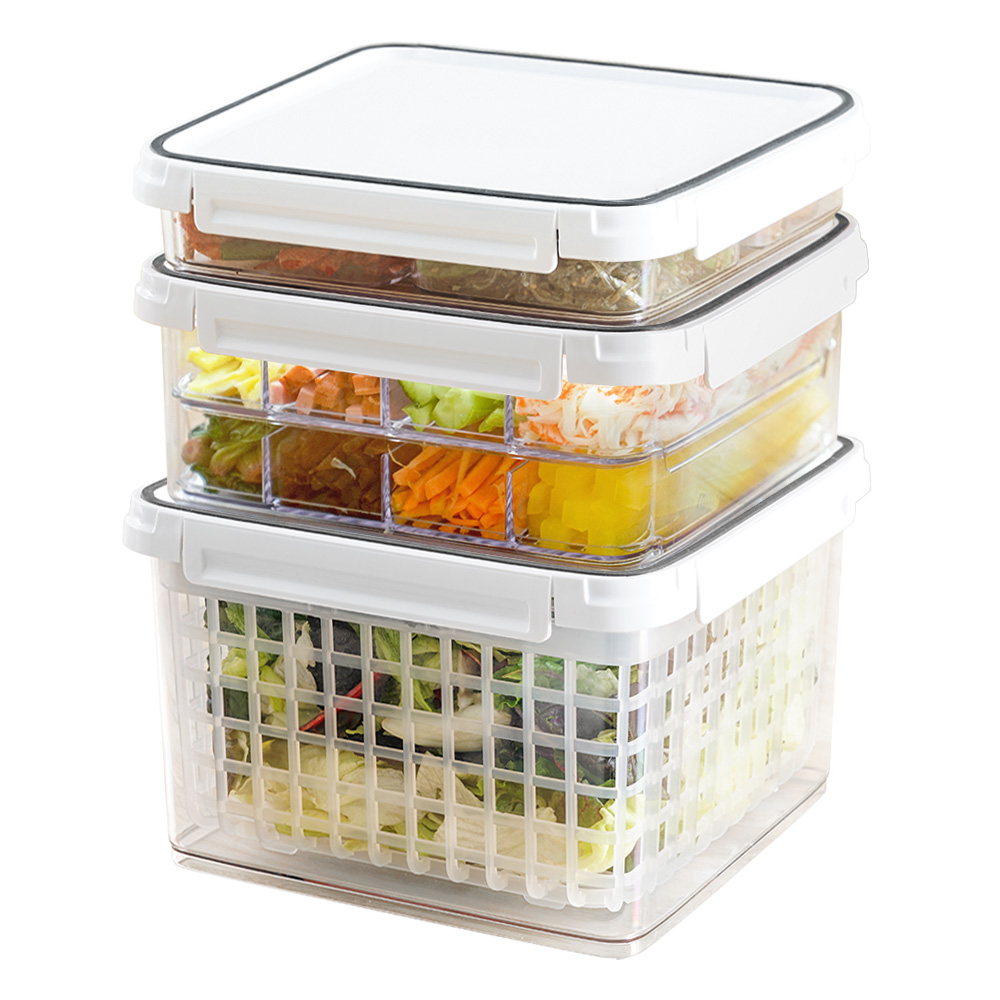 스카이락 밀폐용기 점보 3종세트(점보 1.7L 4칸+점보 3.8L 8칸+점보 5.9L 바스켓), 1개 57,000원