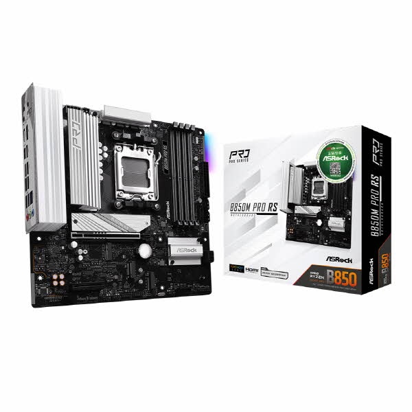 [ASRock] B850M Pro RS 대원씨티에스 (AMD B850/M-ATX) 208,220원