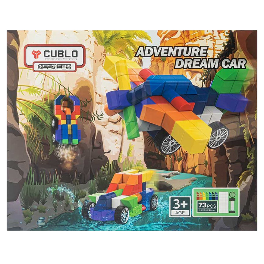 큐블로 어드벤처 드림카 자석 블럭 73p, 혼합색상, 1개 80,000원