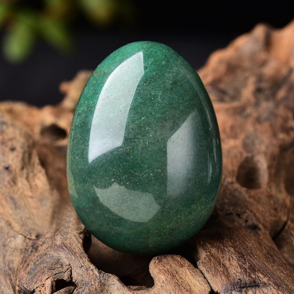 행운공방 최고급 천연 원석 옥석 행운석 계란형 파워스톤 명상 돌 파우치 받침 무료증정 사업운 재물운, 녹옥석 21,900원