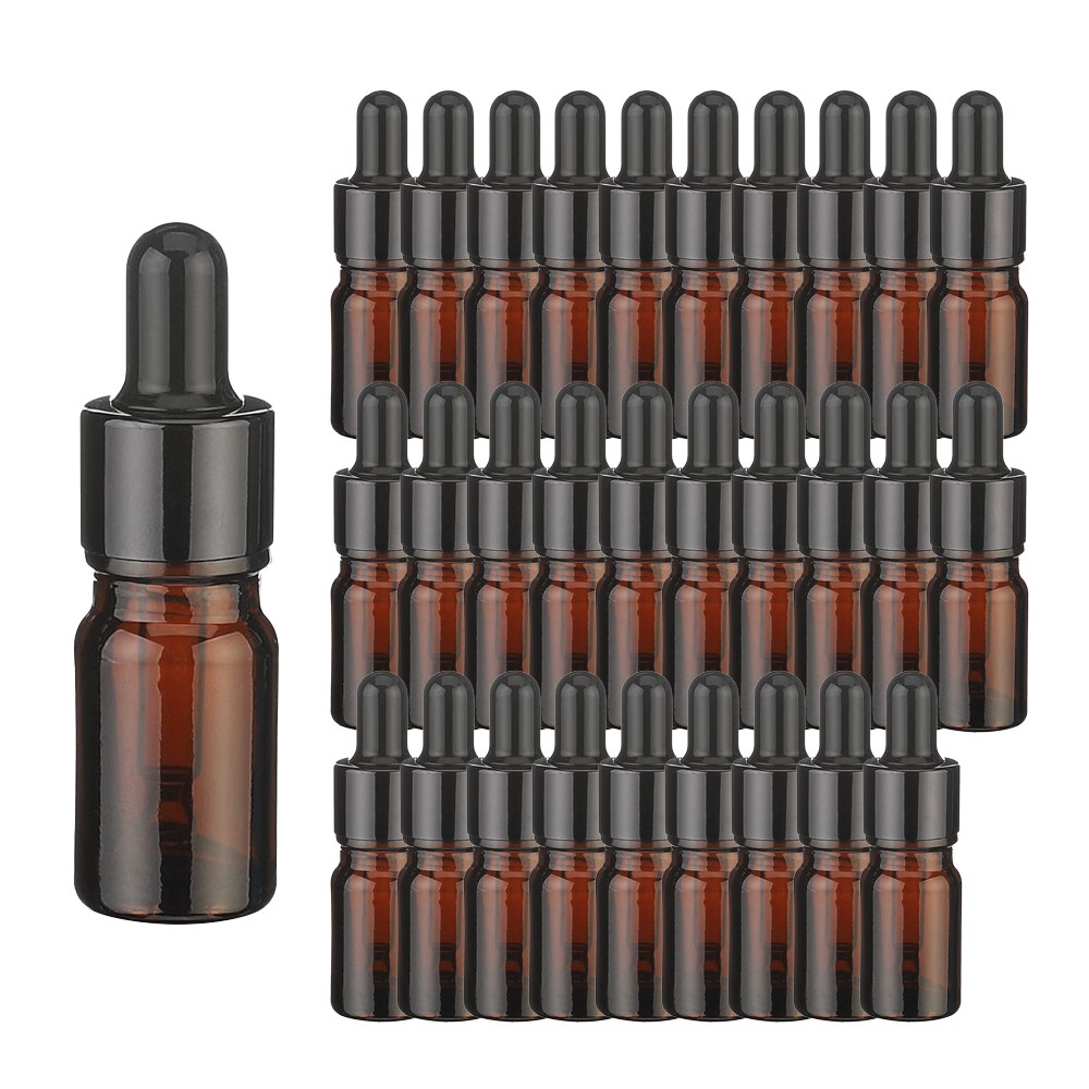 향수용기 블랙유광 뚜껑 스포이드 브라운 공병 5ml 30개, 30개 11,200원