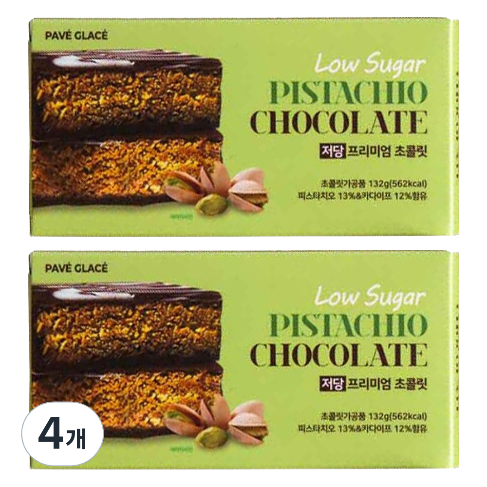 파베글라스 저당 두바이 초콜릿, 4개, 132g 74,480원