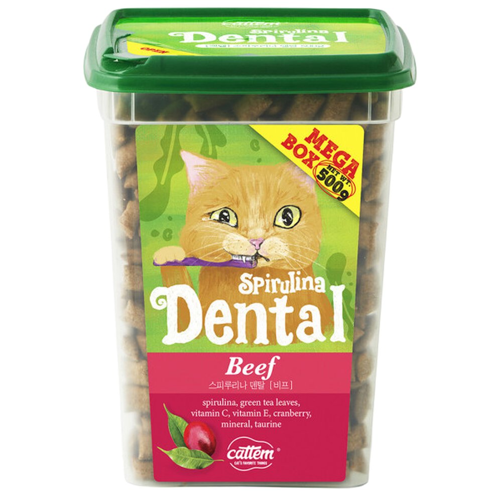 캣템 스피루리나 덴탈 비프(통) 500g 23,690원