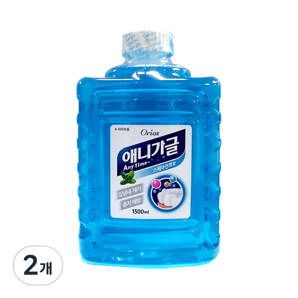 오릭스 애니가글 구강청결제, 1.5L, 2개 13,470원