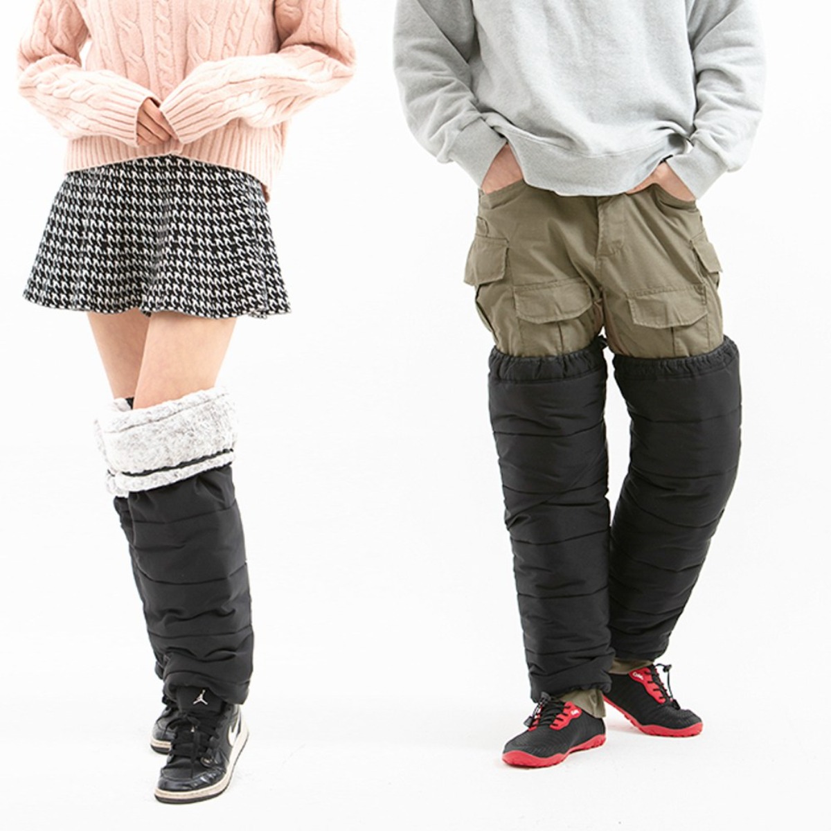 겨울 발 다리 패딩 워머 토시 레그 무릎 기모 보온방한 지퍼탈부착 오토바이 바이크 라이더 20,500원