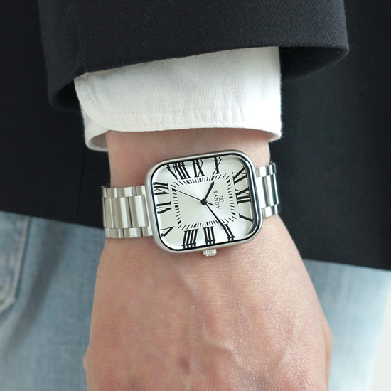 TANDY 탠디 클래식 커플 메탈 손목시계 T-3923 남자 화이트 79,000원