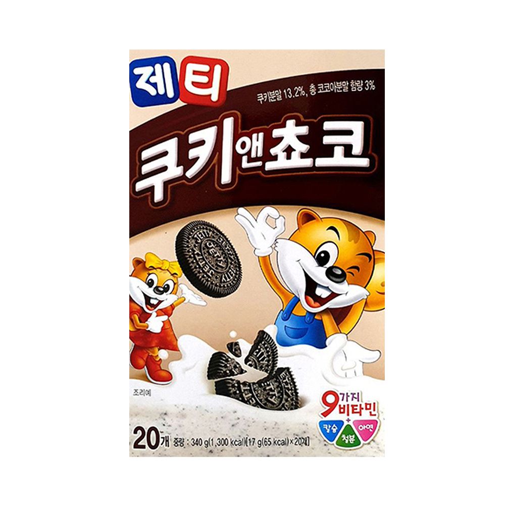 동서 제티 쿠키앤쵸코 20T(340g) x 2개 csm*3436Yg, 340g, 20개입, 2개 17,190원