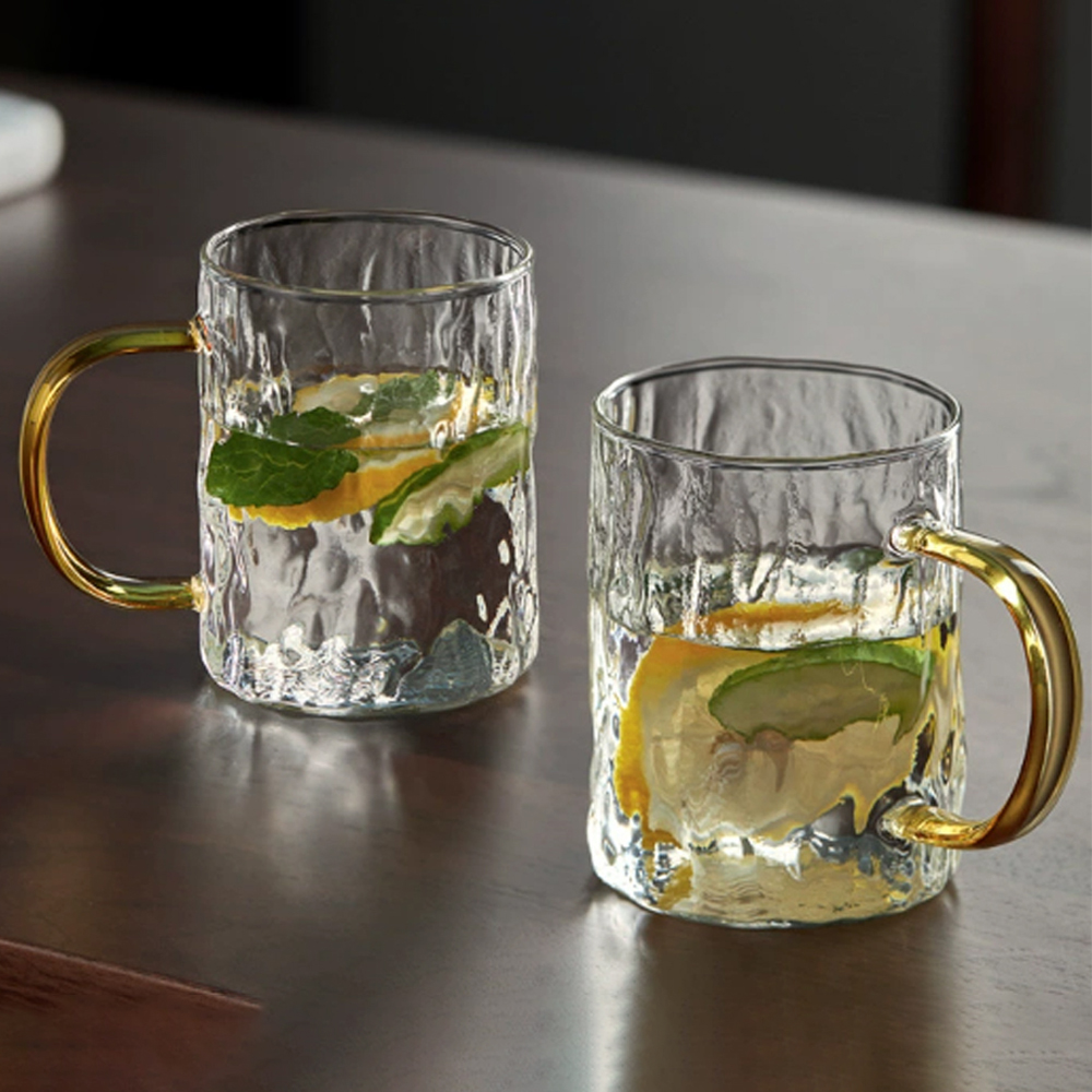 앞날창창 홈카페 아이스 커피 내열 유리 머그컵 300ml 2종, 혼합색상, 1세트 10,160원