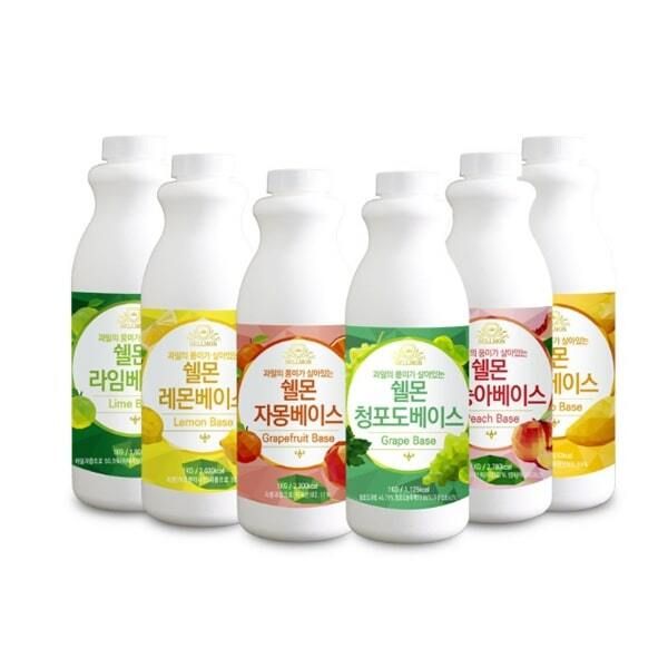1+1 쉘몬 과일 농축액 베이스 1kg 원액 시럽 음료 52,000원