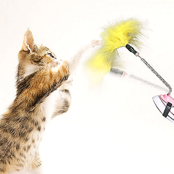 CHAN 고양이 장난감 낚시대 머리에쓰는 셀프놀이 깃털 14,240원