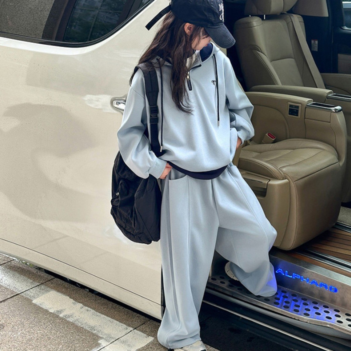 나나키즈 여아 신상 봄 가을 초등생 리본 자수 후드 반집업 긴팔 상의 초중생 하의 긴바지 주니어 세트 초등생 상의+하의 (7670) 41,800원