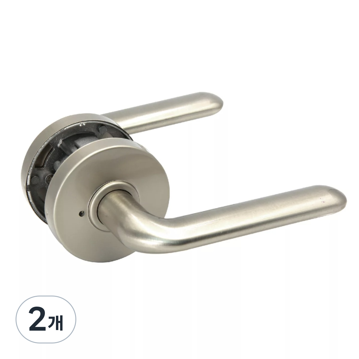 엔젤 방문손잡이 ETL-113 그레이 레버형 손잡이 락킹버튼형 욕실 ABS도어, 2개, 그레이, 현재가 36,900원