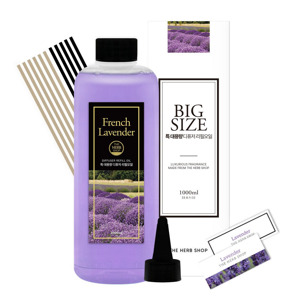 더허브샵 특대용량 디퓨저 리필오일, 프렌치라벤더 22,500원