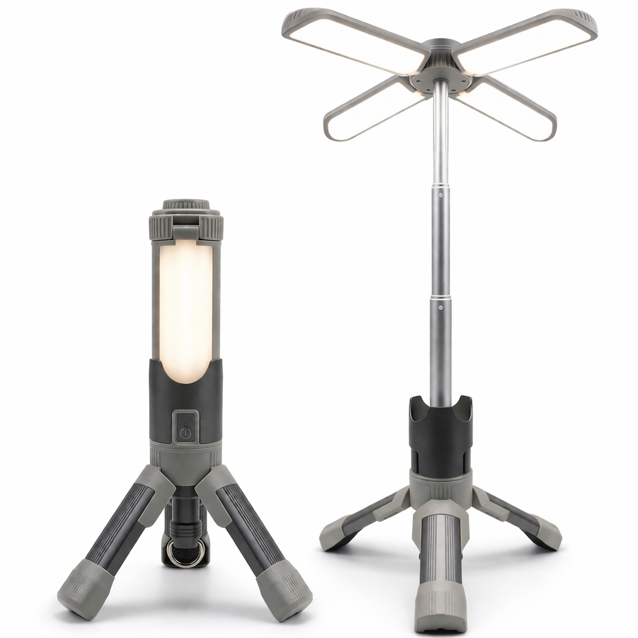 멀티 캠핑 랜턴 LED 스탠드 충전식 캠핑등 P50 고출력 접이식 삼각대 작업등 차박 조명, 1개, 2단, 혼합 39,000원