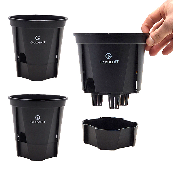 가든잇 슬릿 저면관수 화분 + 받침 세트 15,500원
