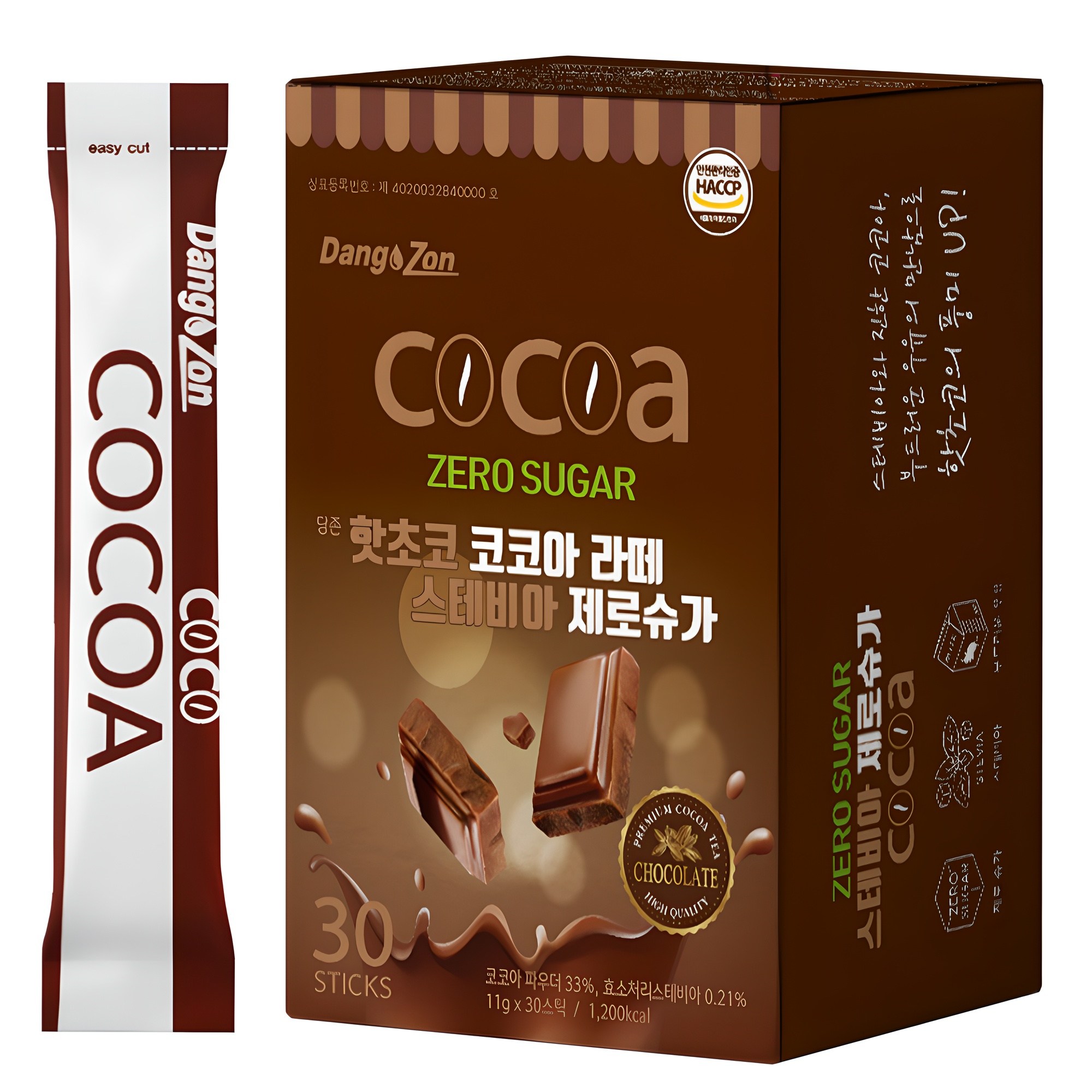 당존 핫초코 코코아 라떼 스테비아 제로슈가, 11g, 30개입, 1개 13,950원