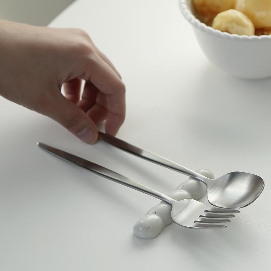 본인 오블롱 도자기 한식 젓가락 숟가락 수저받침 8,500원