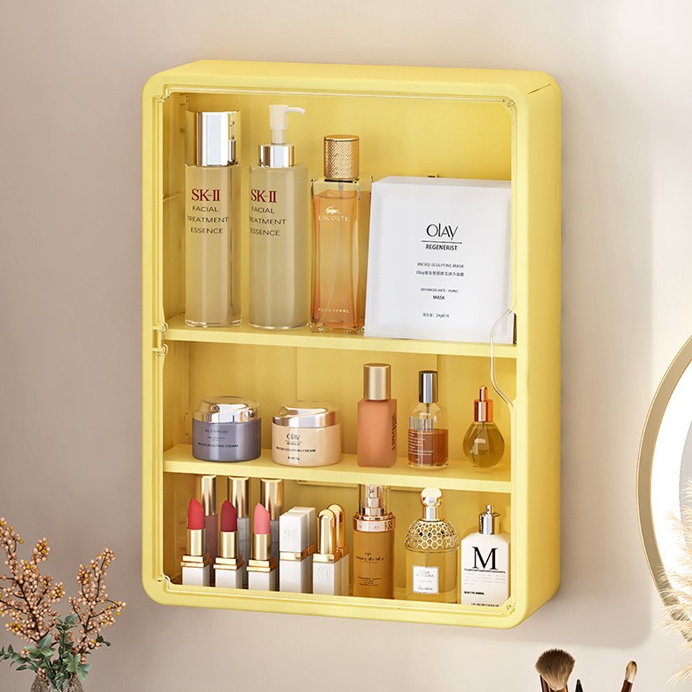 HK sell 루미하임 무타공 다용도 벽걸이형 수납함 뷰티박스 화장품 피규어 정리함 16,800원