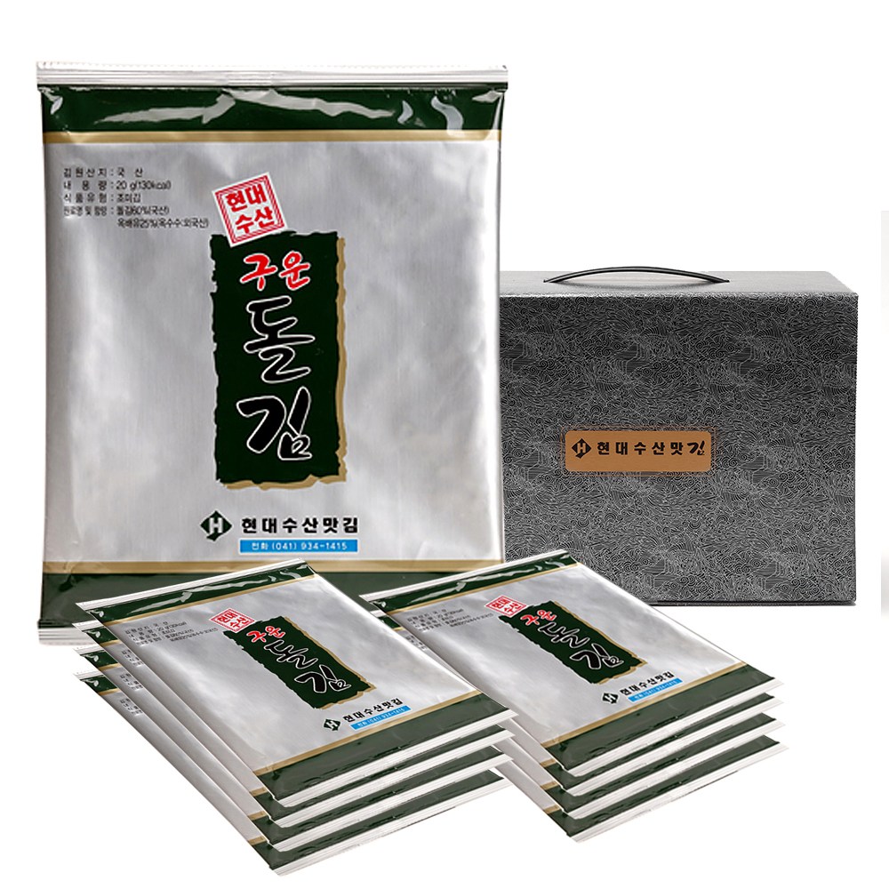 현대수산맛김 보령 대천김 돌김, 22개, 20g 39,660원