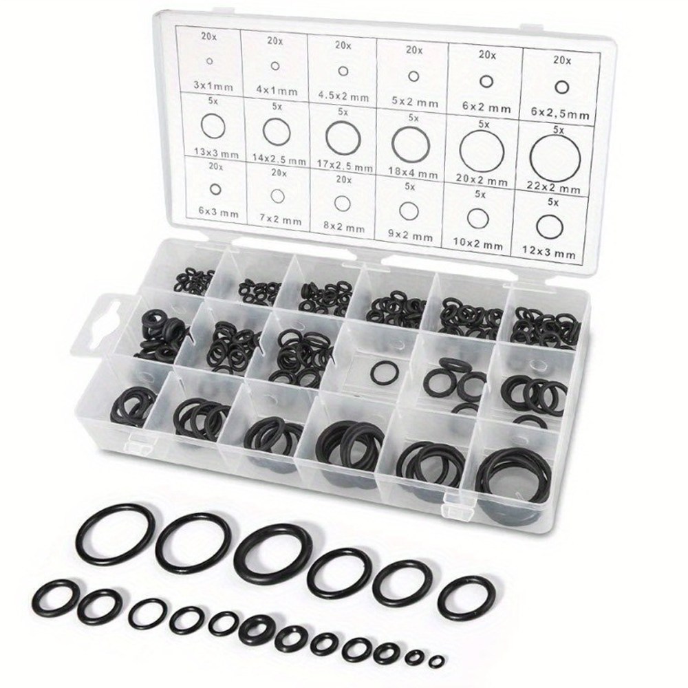 ITL 고무 오링 세트 실리콘 블랙 고무링 내열 고무 18종 225PCS 6,900원