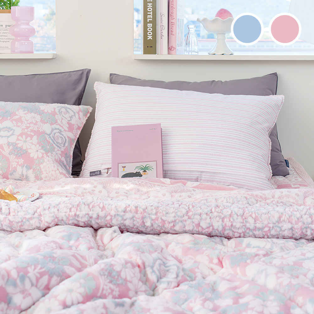 수젠하우스 가든 착번 극세사 차렵 이불 패드 베개커버 침구 세트 237,600원