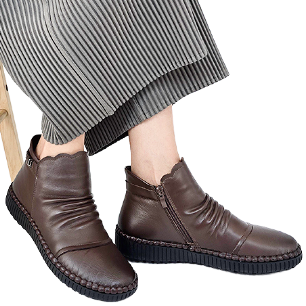 우아슈 기모 소가죽 부츠 방한 여성 겨울 털 방한화 588 53,900원