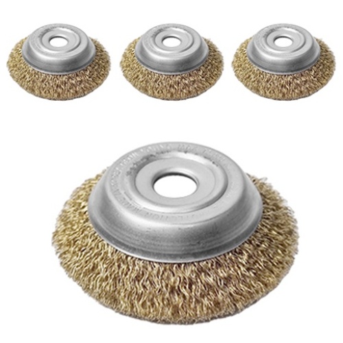 월드크린 녹제거 철 반컵 브러쉬 100mm, 4개 11,500원