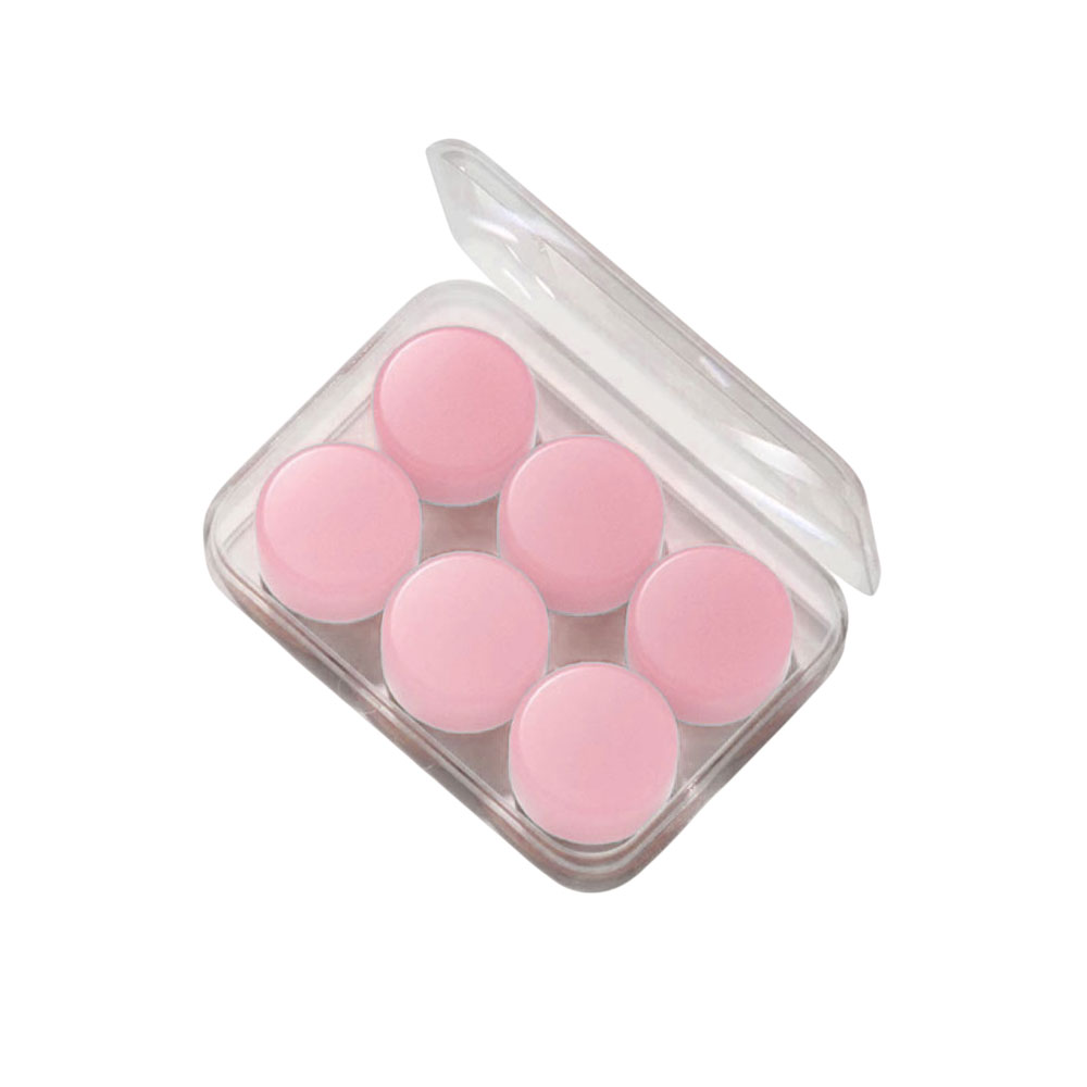 비오씨 수면귀마개 소음 방지 수영 공부집중 노이즈 차단 실리콘 이어플러그, 6개, 핑크 3,500원