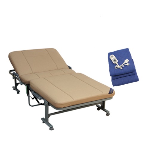라꾸라꾸 접이식침대 전동라꾸라꾸침대8(온열패드 포함) 전동식(리모콘 등받이각도조절) 인조가죽커버 라꾸라꾸침대 1인용 간이침대 전동침대 라쿠라쿠 CBK_008 393,000원